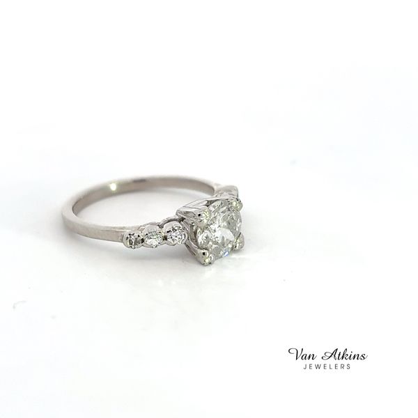 1.12 Carat Estate Diamond Ring European Image 3 Van Atkins Jewelers New Albany, MS