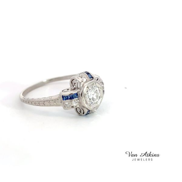 0.48 Carat Estate Diamond Ring European Image 2 Van Atkins Jewelers New Albany, MS