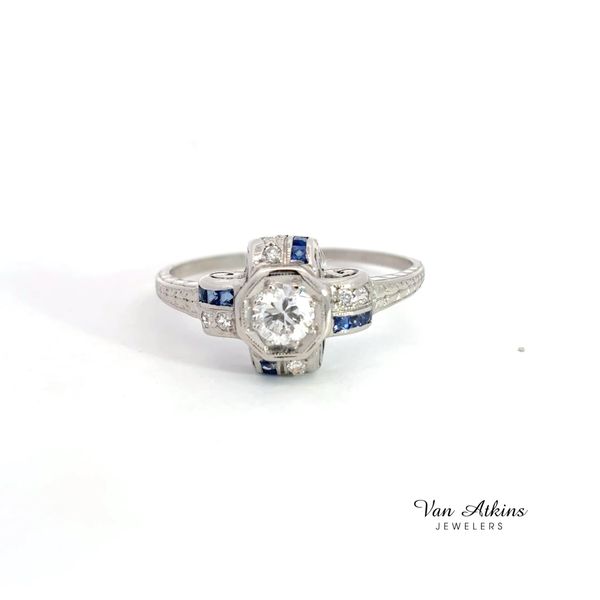 0.48 Carat Estate Diamond Ring European Van Atkins Jewelers New Albany, MS