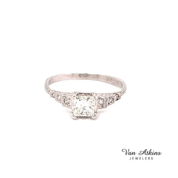 Estate Diamond Ring Princess Van Atkins Jewelers New Albany, MS