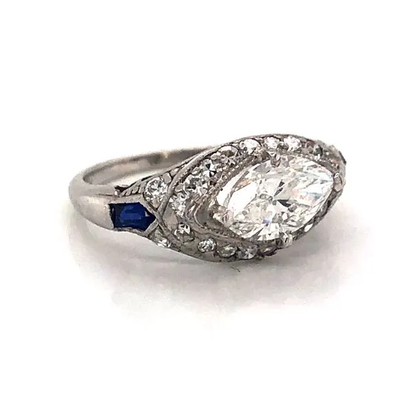 Estate Diamond Ring Marquise Image 2 Van Atkins Jewelers New Albany, MS