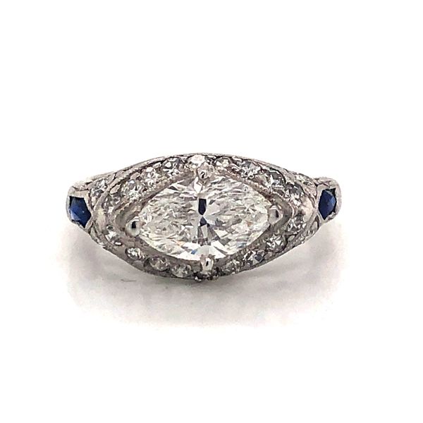 Estate Diamond Ring Marquise Van Atkins Jewelers New Albany, MS