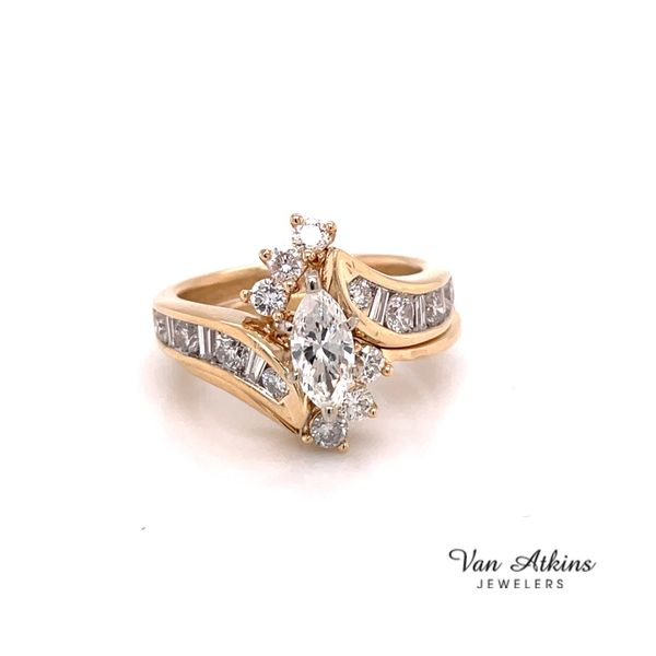 0.67 Carat Marquise Cut Diamond Ring Van Atkins Jewelers New Albany, MS
