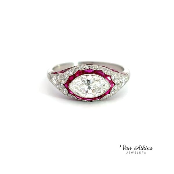 2.26 Carat Estate Diamond Rings Marquise Image 4 Van Atkins Jewelers New Albany, MS