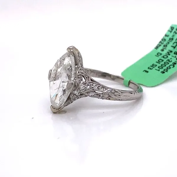 3.02 Carat Marquise Cut Diamond Ring Image 2 Van Atkins Jewelers New Albany, MS