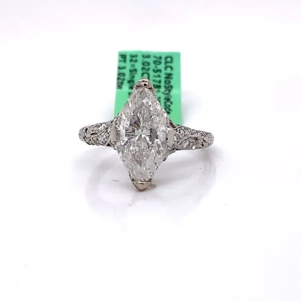 3.02 Carat Marquise Cut Diamond Ring Van Atkins Jewelers New Albany, MS