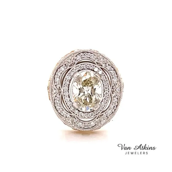1.80 Carat Oval Cut Diamond Ring Van Atkins Jewelers New Albany, MS