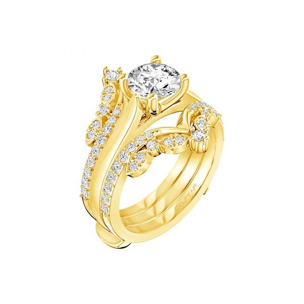 Yellow Gold Petite Classic Diamond Collegiate Ring Guard | Montelongo's  Fine Jewelry