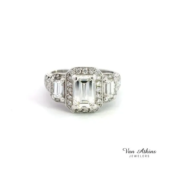 2.22 Carat Three Stone Ring Van Atkins Jewelers New Albany, MS