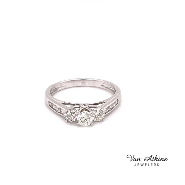 0.75 Carat Three Stone Rings Van Atkins Jewelers New Albany, MS