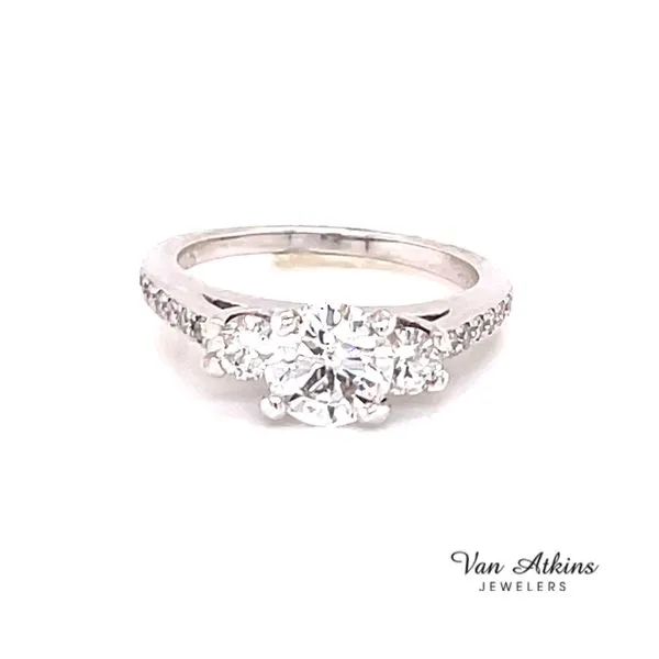 1.68 Carat Three Stone Ring Van Atkins Jewelers New Albany, MS