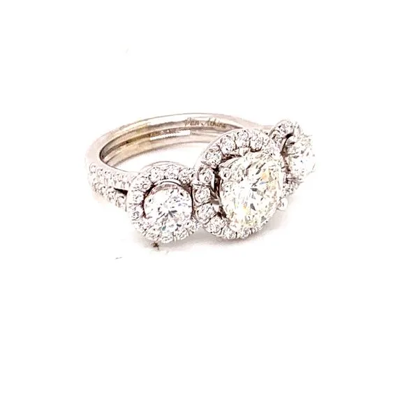 2.01 Carat Three Stone Rings Image 3 Van Atkins Jewelers New Albany, MS