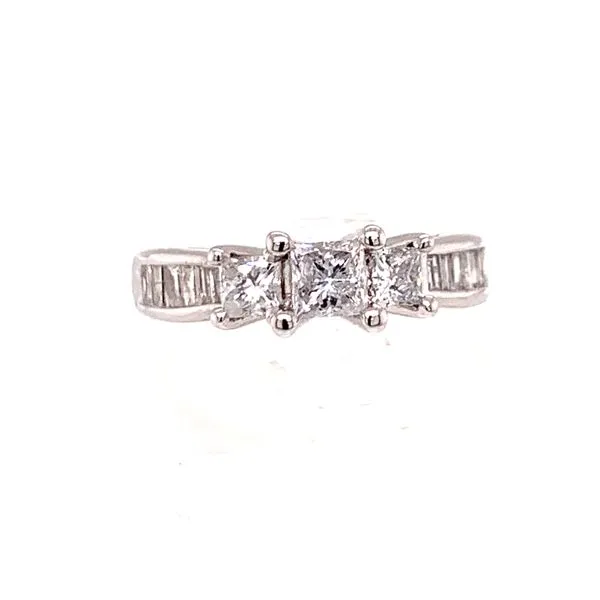 0.75 Carat Three Stone Rings Image 2 Van Atkins Jewelers New Albany, MS