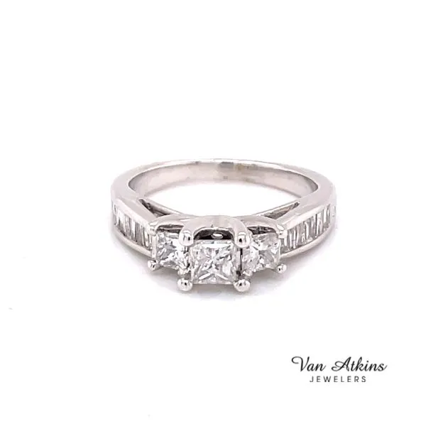 0.75 Carat Three Stone Rings Van Atkins Jewelers New Albany, MS