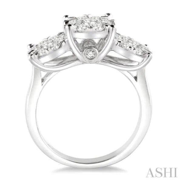 1.50 Carat Three Stone Rings Image 2 Van Atkins Jewelers New Albany, MS