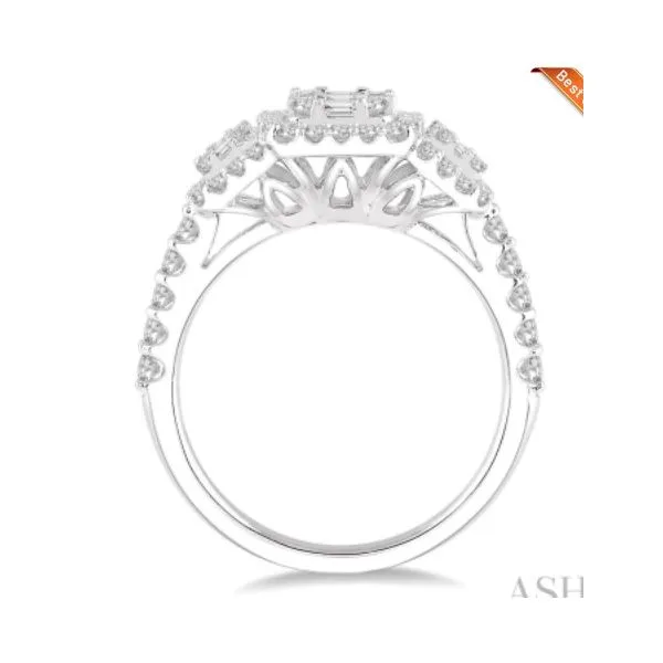 0.70 Carat Three Stone Rings Image 2 Van Atkins Jewelers New Albany, MS