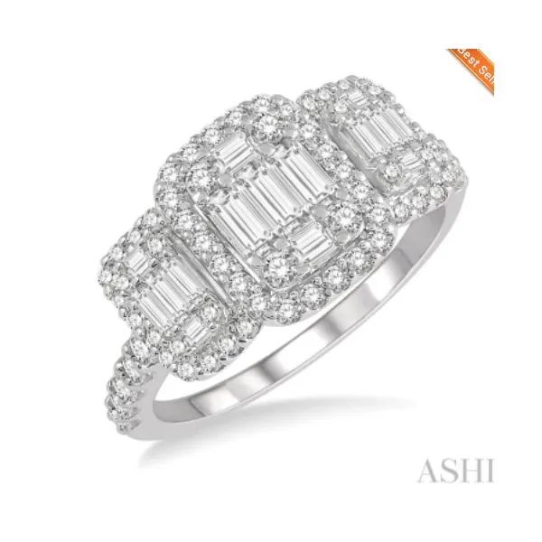 0.70 Carat Three Stone Rings Van Atkins Jewelers New Albany, MS