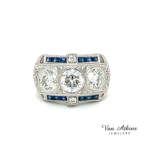 1.00 Carat Three Stone Rings Van Atkins Jewelers New Albany, MS