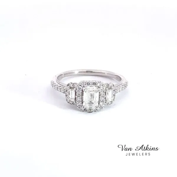 0.70 Carat Three Stone Rings Van Atkins Jewelers New Albany, MS