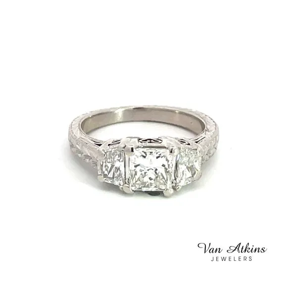 1.42 Carat Three Stone Ring Van Atkins Jewelers New Albany, MS