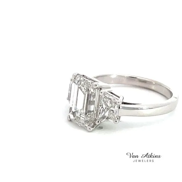 4.06 Carat Lab Grown Three Stone Ring Image 2 Van Atkins Jewelers New Albany, MS