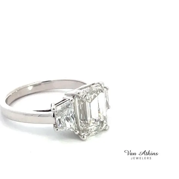 4.06 Carat Lab Grown Three Stone Ring Image 3 Van Atkins Jewelers New Albany, MS