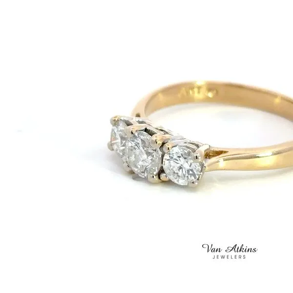 1.06 Carat Three Stone Ring Image 3 Van Atkins Jewelers New Albany, MS