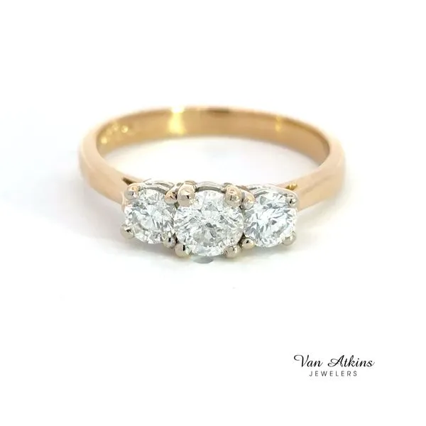 1.06 Carat Three Stone Ring Van Atkins Jewelers New Albany, MS