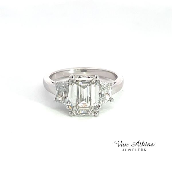 2.58 Carat Lab Grown Three Stone Ring Van Atkins Jewelers New Albany, MS