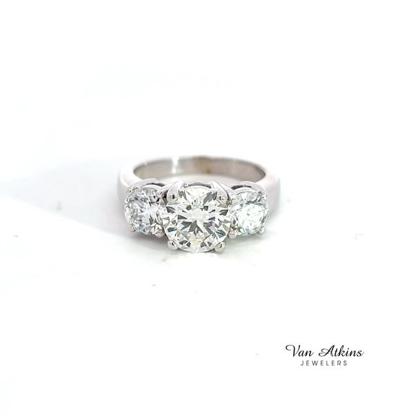3.27 Carat Three Stone Ring Image 4 Van Atkins Jewelers New Albany, MS