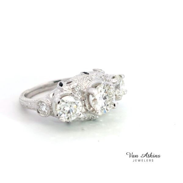2.71 Carat Three Stone Ring Image 2 Van Atkins Jewelers New Albany, MS