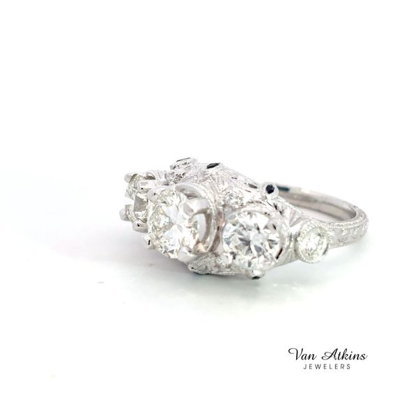 2.71 Carat Three Stone Ring Image 3 Van Atkins Jewelers New Albany, MS