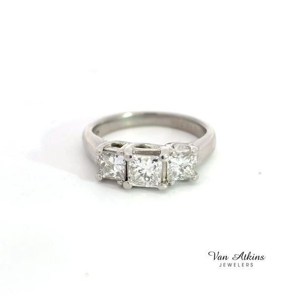 1.49 Carat Three Stone Ring Van Atkins Jewelers New Albany, MS