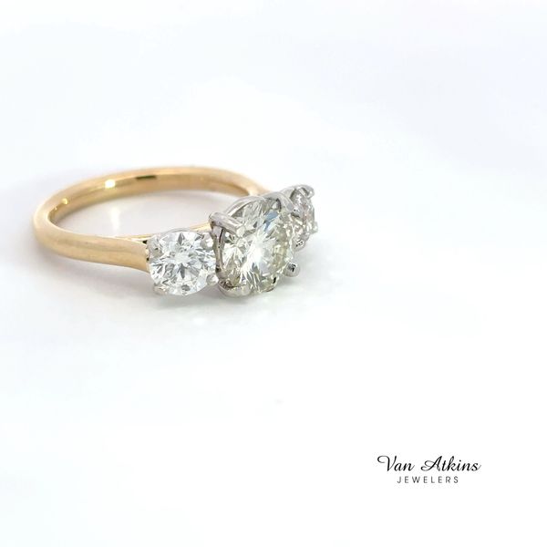 2.53 Carat Three Stone Ring Image 2 Van Atkins Jewelers New Albany, MS