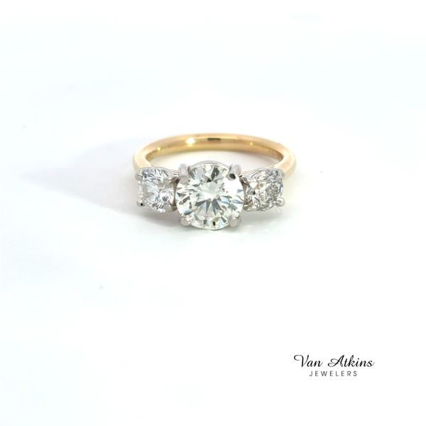 2.53 Carat Three Stone Ring Image 4 Van Atkins Jewelers New Albany, MS
