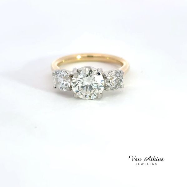 2.53 Carat Three Stone Ring Van Atkins Jewelers New Albany, MS