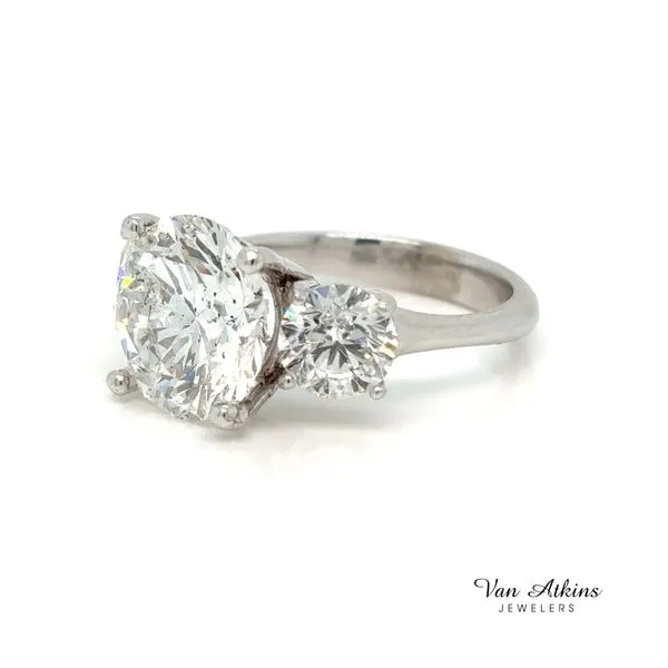 6.03 Carat Three Stone Rings Image 4 Van Atkins Jewelers New Albany, MS