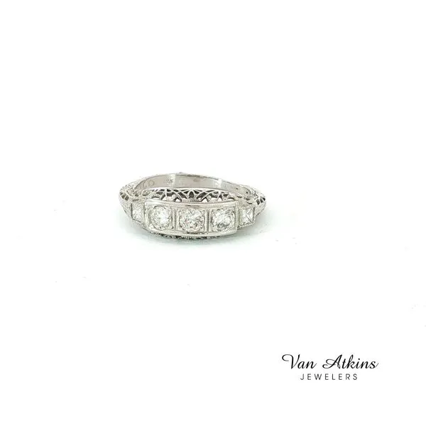 0.5 Carat Estate Three Stone Rings Van Atkins Jewelers New Albany, MS