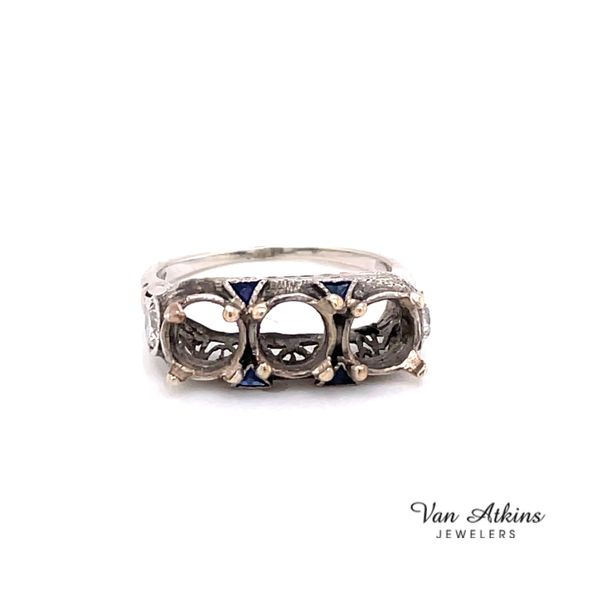 0.40 Carat Estate Three Stone Rings Van Atkins Jewelers New Albany, MS