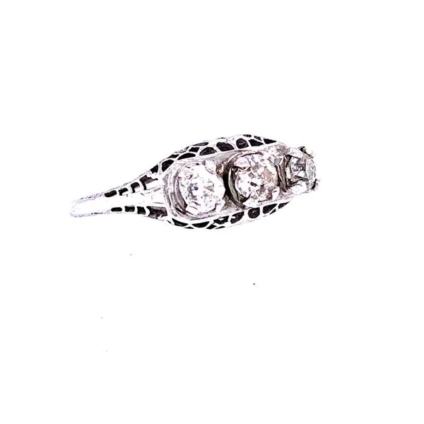 Estate Three Stone Ring Image 2 Van Atkins Jewelers New Albany, MS