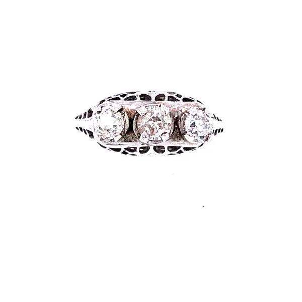 Estate Three Stone Ring Van Atkins Jewelers New Albany, MS