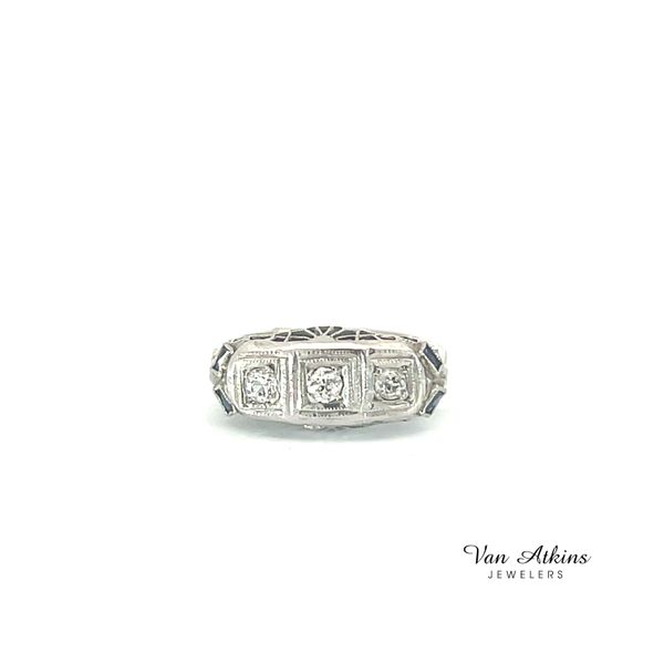 Estate Three Stone Rings Van Atkins Jewelers New Albany, MS