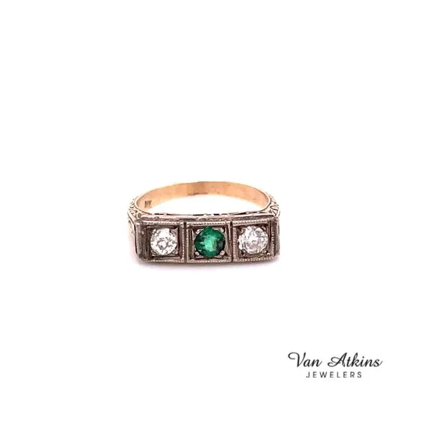 0.25 Carat Estate Three Stone Rings Van Atkins Jewelers New Albany, MS