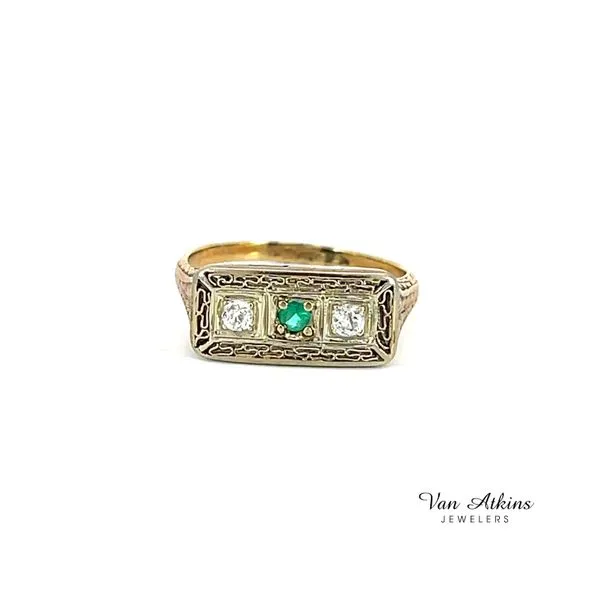 0.3 Carat Estate Three Stone Rings Van Atkins Jewelers New Albany, MS