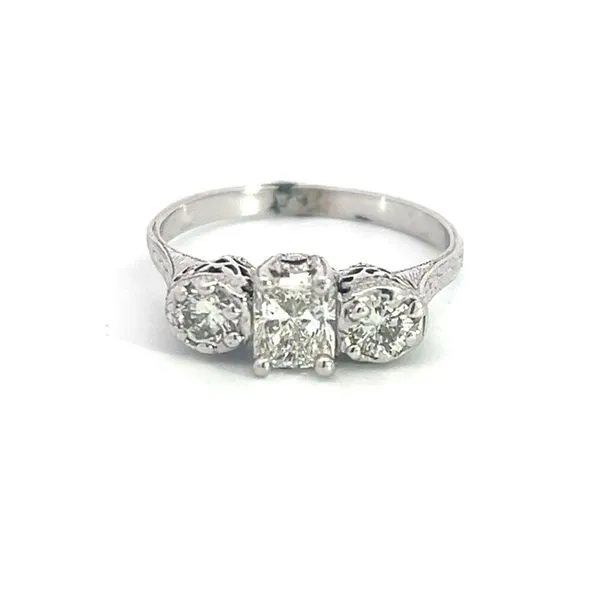 1.15 Carat Estate Three Stone Rings Van Atkins Jewelers New Albany, MS
