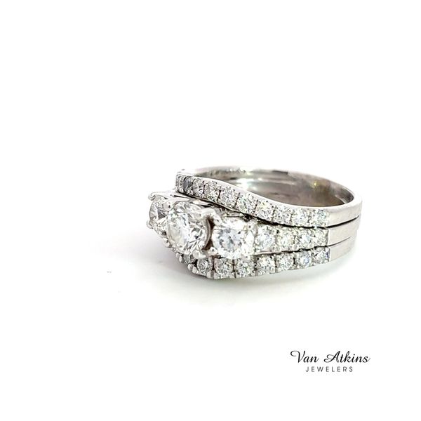 2.13 Carat Estate Three Stone Ring Image 2 Van Atkins Jewelers New Albany, MS