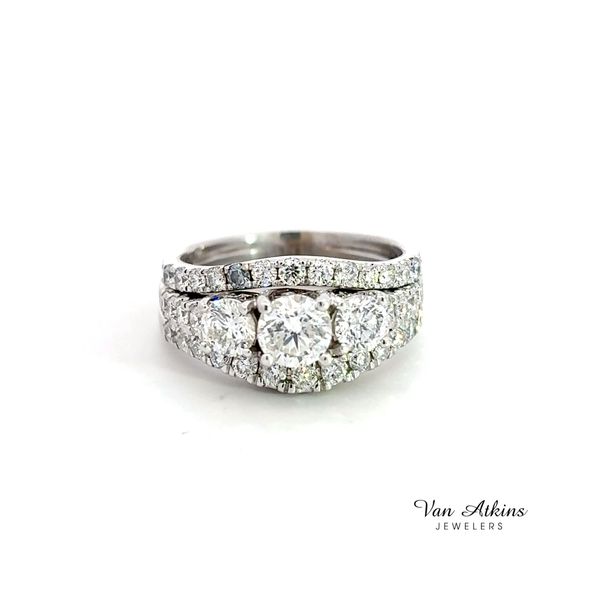 2.13 Carat Estate Three Stone Ring Image 4 Van Atkins Jewelers New Albany, MS