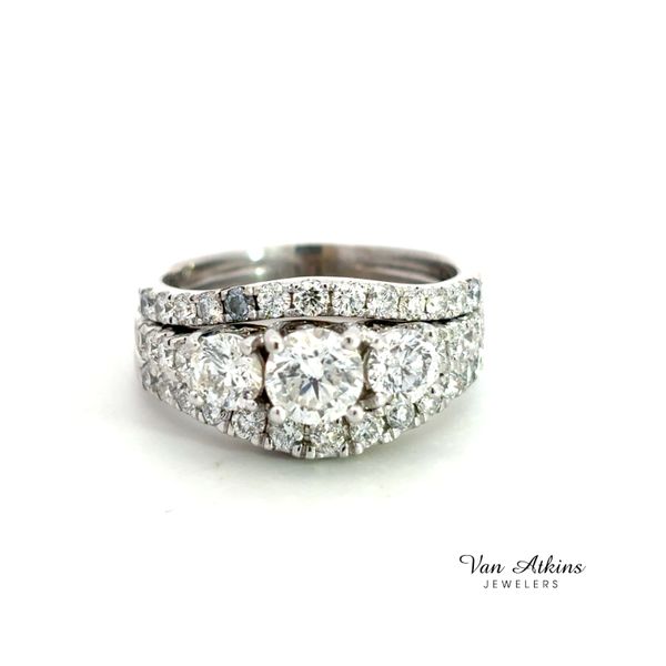 2.13 Carat Estate Three Stone Ring Van Atkins Jewelers New Albany, MS