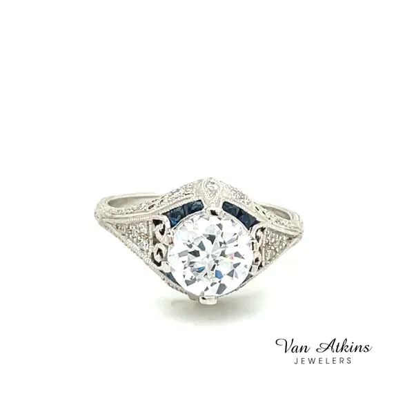 0.13 Carat Diamond/Sapphire Semi-Mount Rings Van Atkins Jewelers New Albany, MS