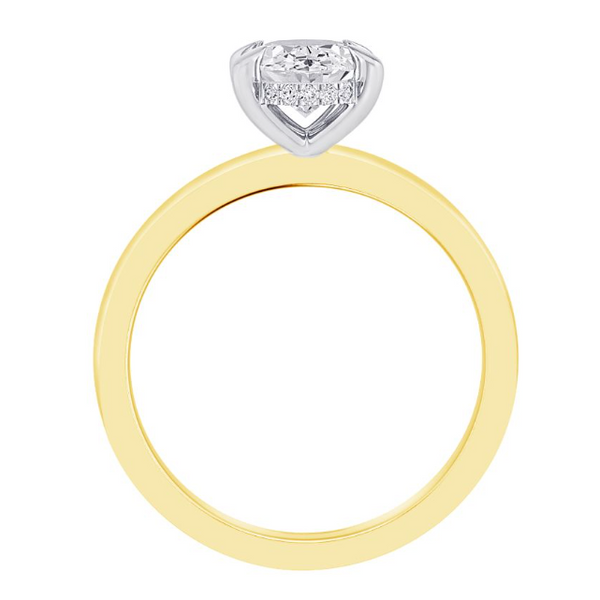 0.05 Carat Diamond Semi-Mount Rings for 1.00 carat oval center Image 2 Van Atkins Jewelers New Albany, MS